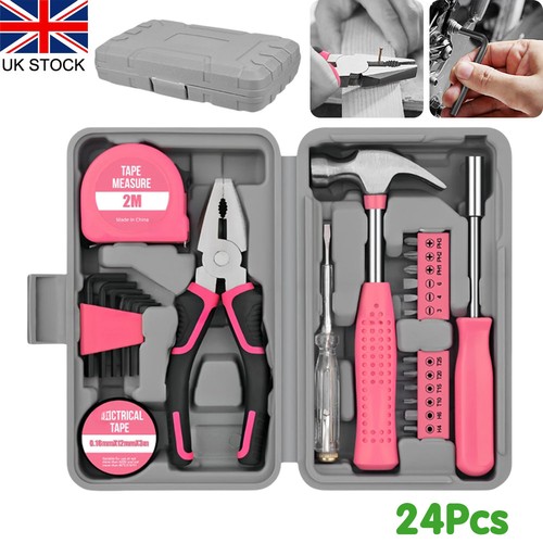 24pc pink tool - kit, for