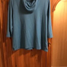Lovely Blue Cowl Neck Jumper