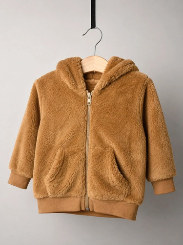 Baby teddy fleece zip - teddy, up