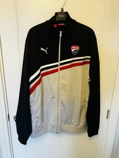 Ducati Puma Corse Lifestyle Grey Black Tracksuit Jacket Motorsport Mens XL