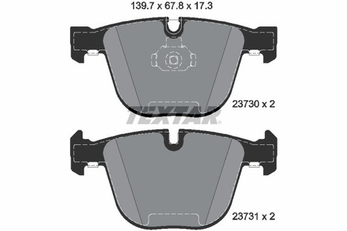 Textar 2373001 brake - textar, pad