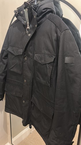 Quilted black barbour - quilted,