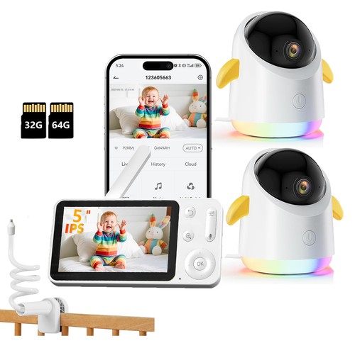Baby monitor with 2 - 2k,