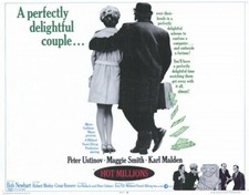 HOT MILLIONS (1968) Peter Ustinov,Maggie Smith - DVD - Public Domain DVD NO CASE