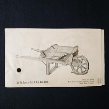 Ad Pamphlet Wooden Wheelbarrow