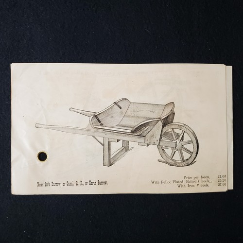 Pamphlet wooden wheelbarrow - ad,