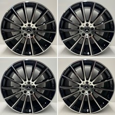 Genuine Mercedes GLC SUV 20” Turbine AMG Alloy Wheel Set Black Diamond & Cut