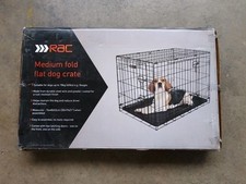 RAC Medium Fold Flat Dog Crate 30"x19"x21" Box Damage Only!!