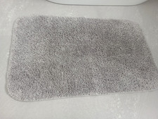 George Home Bath Mat Rug for The Bathroom Decor Non Slip Floor Mat Grey 50x80cm