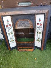 Reproduction Art Nouveau Fireplace Insert.