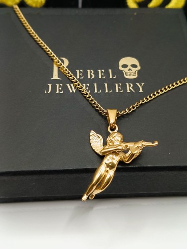 18k gold angel cherub 47 - 18k,