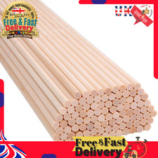 100Pcs Wooden Dowels Wood