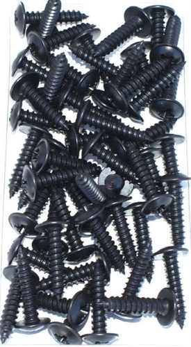 100 black flanged head self - 100,