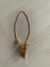 Gold Colour Pendant Pendulum Scrying Dowsing  Divination Brand New