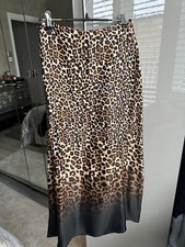 Zara Leopard Print Skirt Size