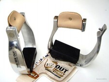 Western Saddle Safety Stirrups - EZ Out Stirrups - Adults - 3" Neck - Pair