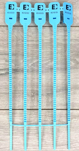 100 blue plastic - x, security