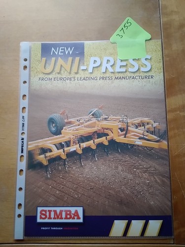 Simba machinery uni press disc - press,