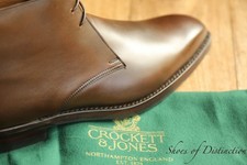 Crockett & Jones Tetbury Brown Leather Chukka Boots Shoes Men's UK 8 E US 9