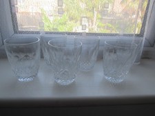 WATERFORD COLLEEN WHISKY GLASSES  ..9CM / 3/2"...SIGNED.. FREE UK P&P
