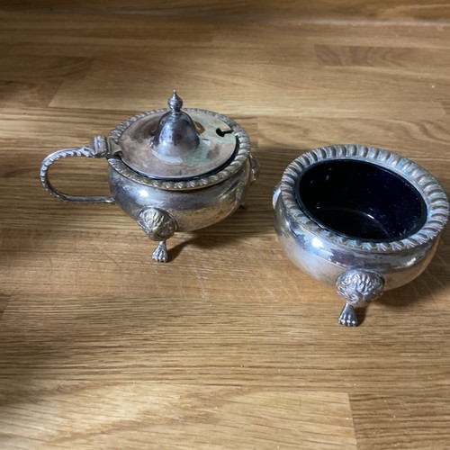 Antique vintage mustard pot - mustard,