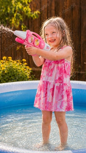 Kids water gun toy large - water, –
