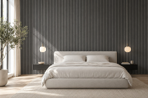 Slatted mdf acoustic wall - mdf,