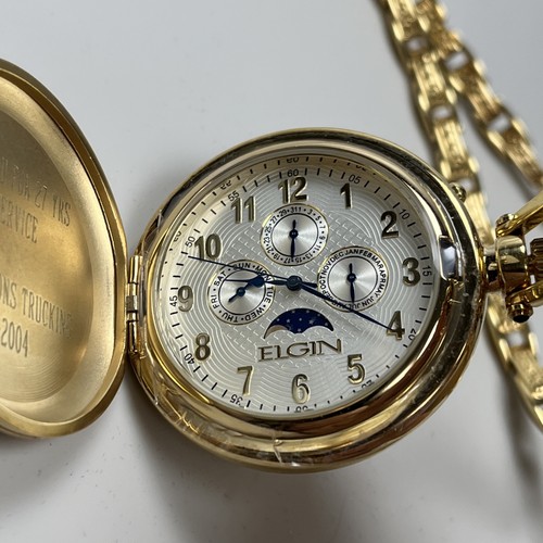 Elgin moonphase hunter pocket - elgin,