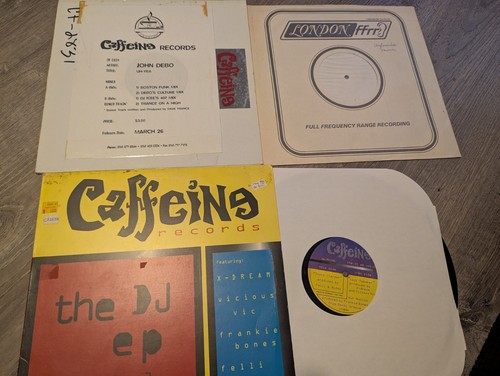 Lot caffeina vinyl record - lot,