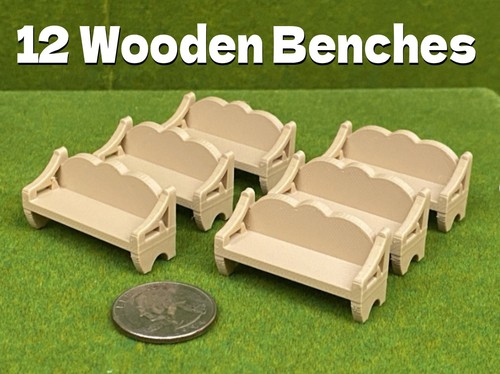 Wooden park benches o - 12, –