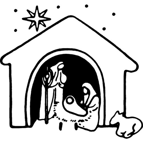 Nativity scene unmounted - 'nativity,