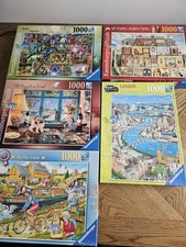 5 X Ravensbuger 1000 Piece Jigsaw Puzzles