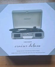 Crosley Cruiser Bluetooth Turntable Record Player Deluxe With Built-In Speakers 