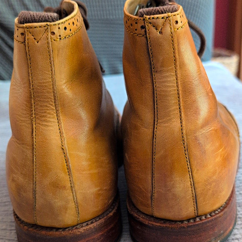 Grenson tan leather brogue - tan,