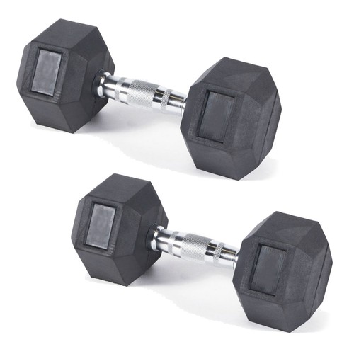 Hex dumbbell 5kg pair - hex,