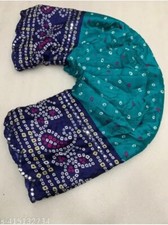 Printed Bandhani Satin Saree
