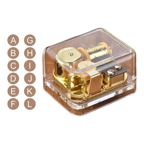 Music box acrylic transparent - box,
