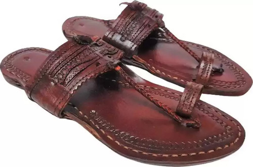 Aura mens kolhapuri leather - aura,