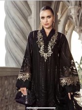 Stitched 3 Piece Embroidered Lawn Suit,size Medium