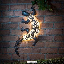 Solar Powered Gecko  Metal