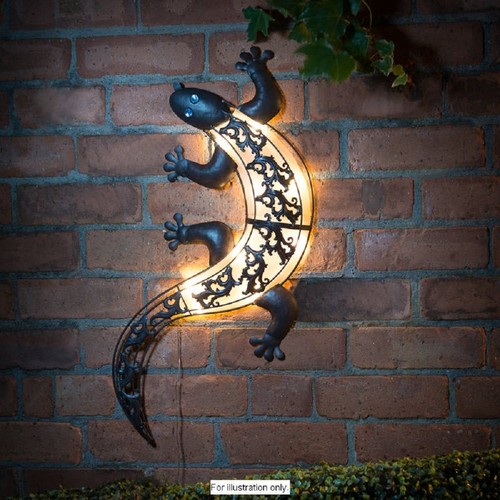 Solar powered gecko metal - solar,