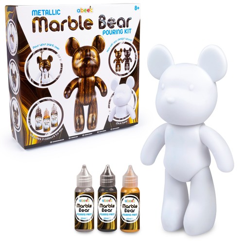 Marble bear pouring kit - marble,