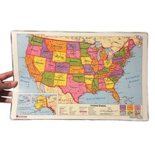 HUGE LOT 38 Nystrom Desk Maps