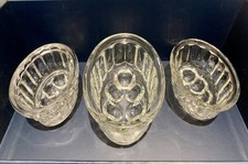 3 x Vintage Classic Oval Domed