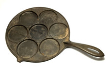 JOTUL ~ Vintage Cast Iron PLETT PAN Flat Pancake Pan (9.5") ~ Norway