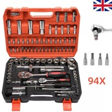 94Pc 1/2" 1/4" Socket Set &