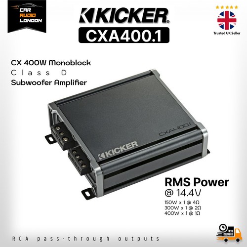 Kicker cx400 400w monoblock - cx400.1,