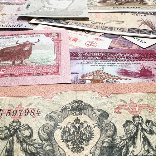 108 banknote lot 100 year - 100+, old