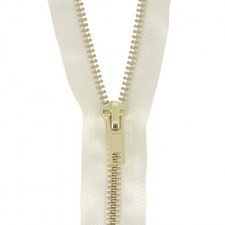 Milward Brass Metal Jacket Open End Zip