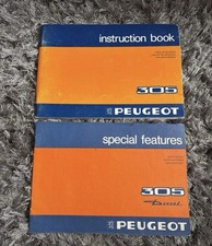 Peugeot 305 Instruction Book & Special Features Book (Diesel) Great Condition